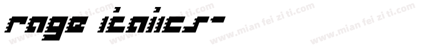 rage italics字体转换